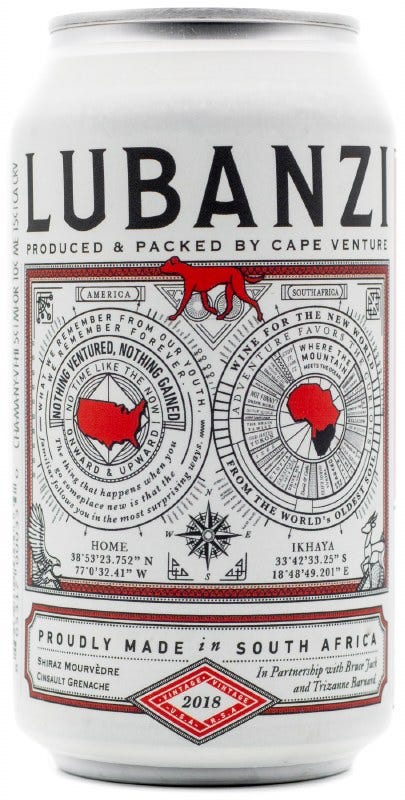 Lubanzi Red Blend 375ml Can - Legacy Wine and Spirits