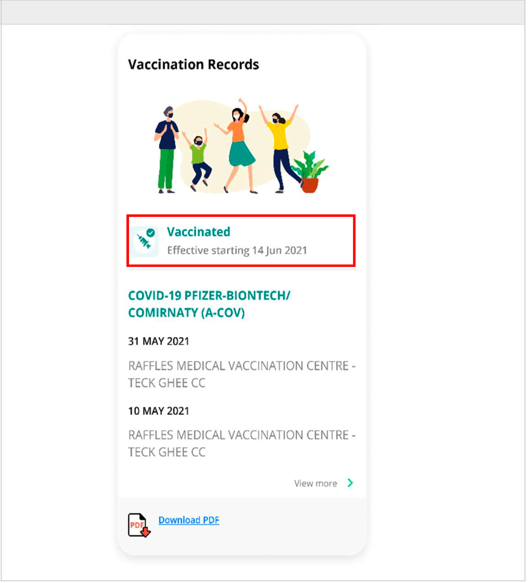 Vaccination certificate