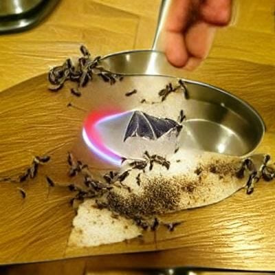 No killing moths or putting boiling water on the ants