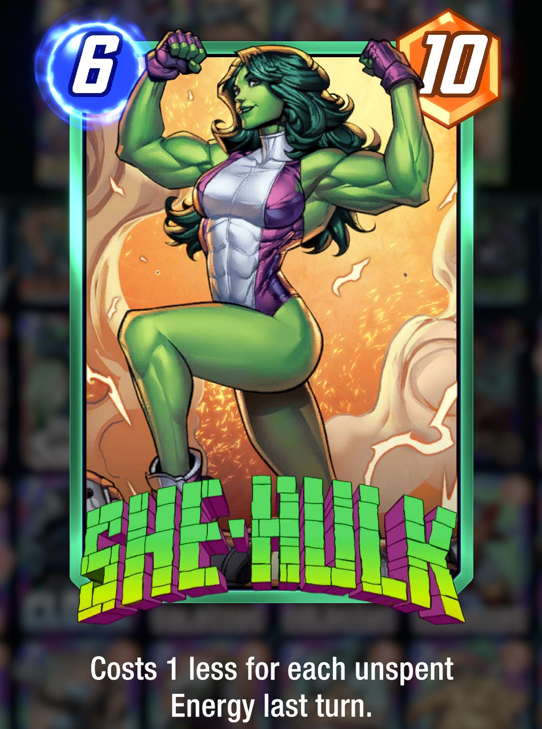 A beautiful uncommon She-Hulk