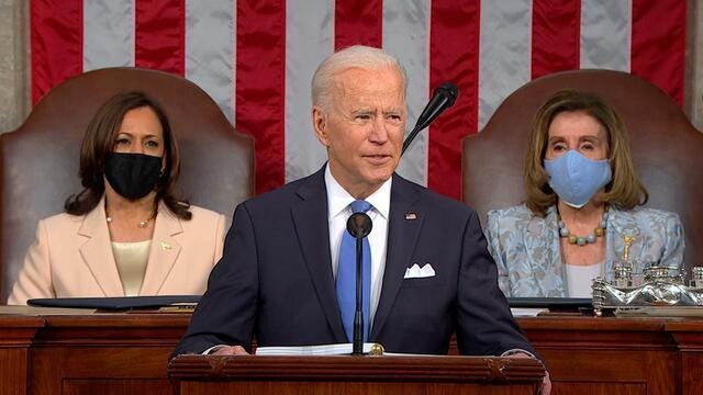 Biden delivers first address to joint session of Congress - CBS News