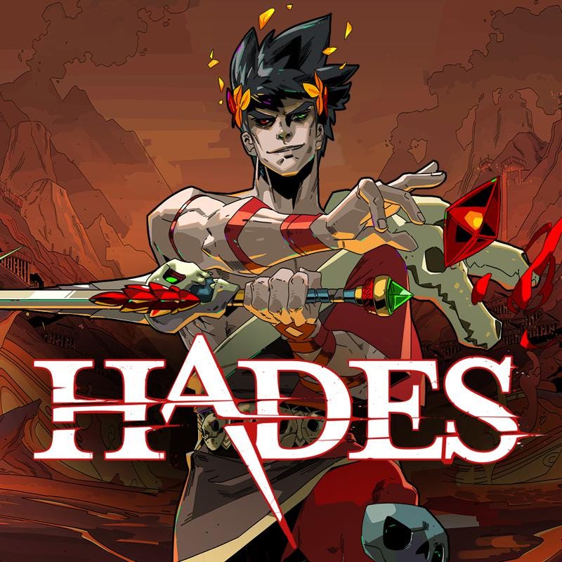 Cover art for the game "Hades."