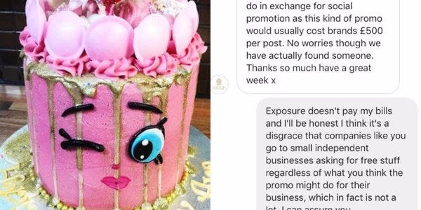 This baker had the best response when people asked her for free cakes