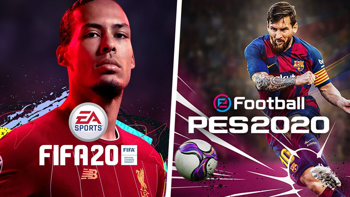 FIFA 20 vs Pro Evolution Soccer 2020