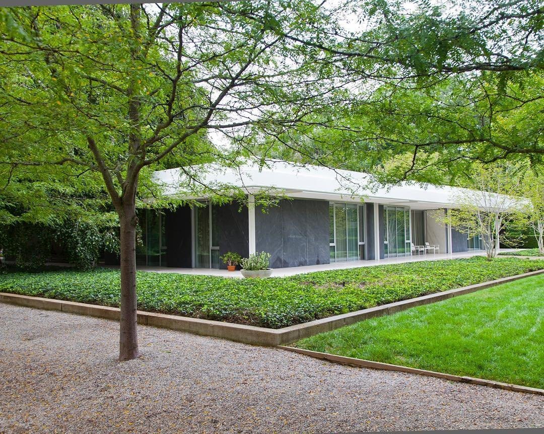 Photo by exhibitcolumbus, caption reads: Today we thought of landscape architect Dan Kiley, who once wrote that the greatest contribution a designer could make was to ''link the human and the natural in such a way as to recall our fundamental place in the scheme of things.'' A nice reminder on Earth Day. 🍃🌿
・
・
Images 📷 @hadleyfruits Miller House and Garden (1953) and North Christian Church (1954). Quote: nytimes.com/2004/02/25/us/dan-kiley-influential-landscape-architect-dies-at-91.html
・
・
・
#exhibitcolumbus #earthday #columbusin #columbusindiana #dankiley #dankileylandscape #landscape #landscapearchitecture #millerhouse #millerhousemonday #millerhouseandgarden #northchristianchurch #eerosaarinen #modernarchitecture