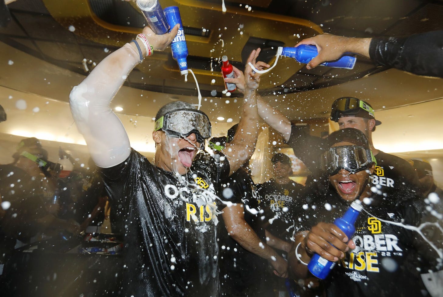 Padres celebrate reaching playoffs for seventh time in franchise history -  The San Diego Union-Tribune