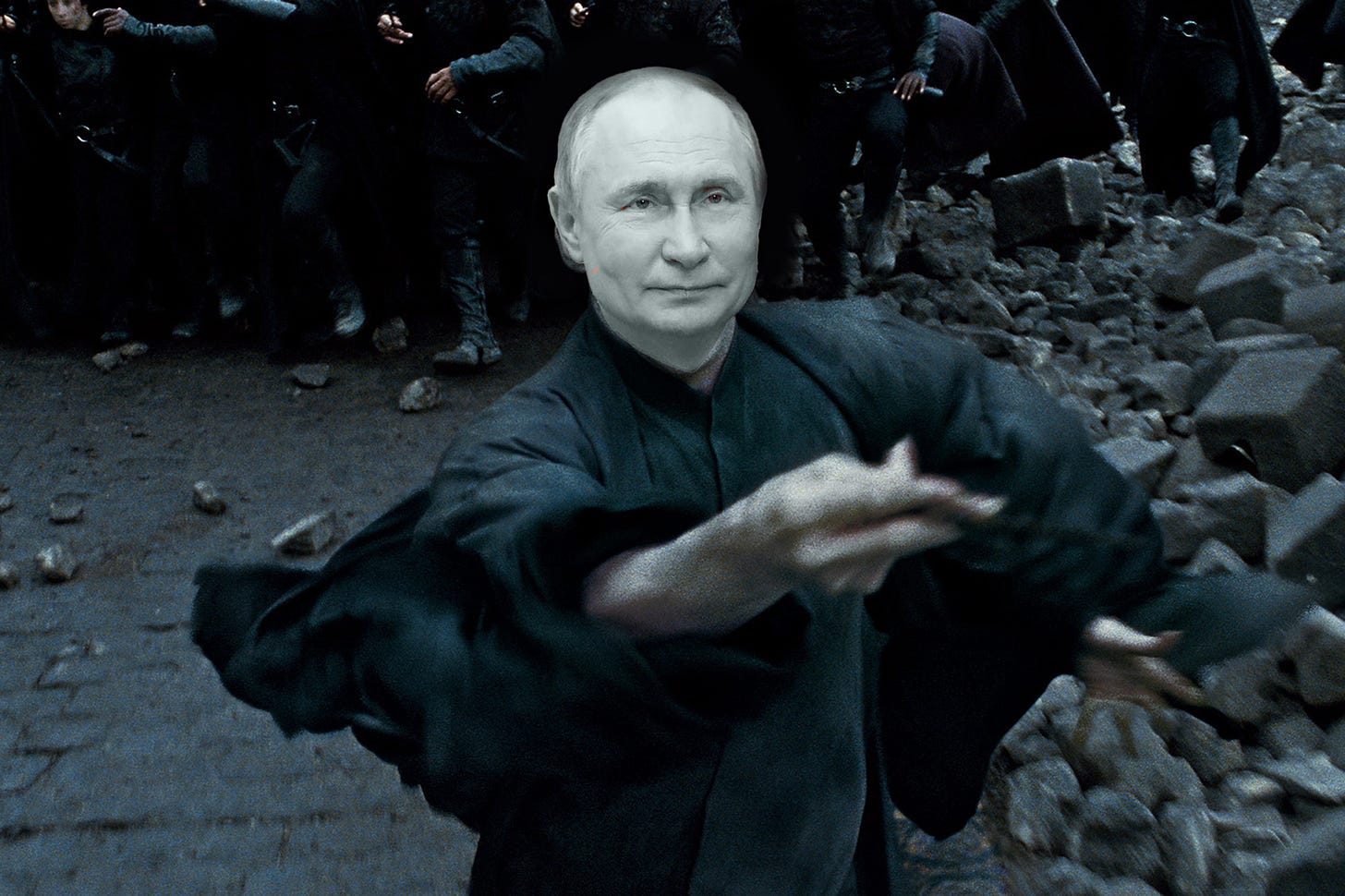 Vladimir Putin as Lord Voldemort from Harry Potter