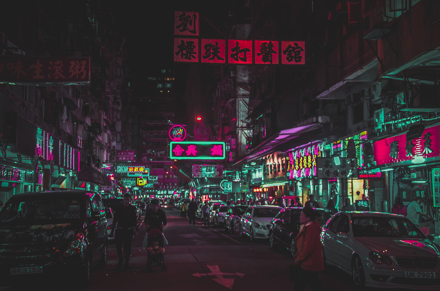 Hong Kong city view at night
