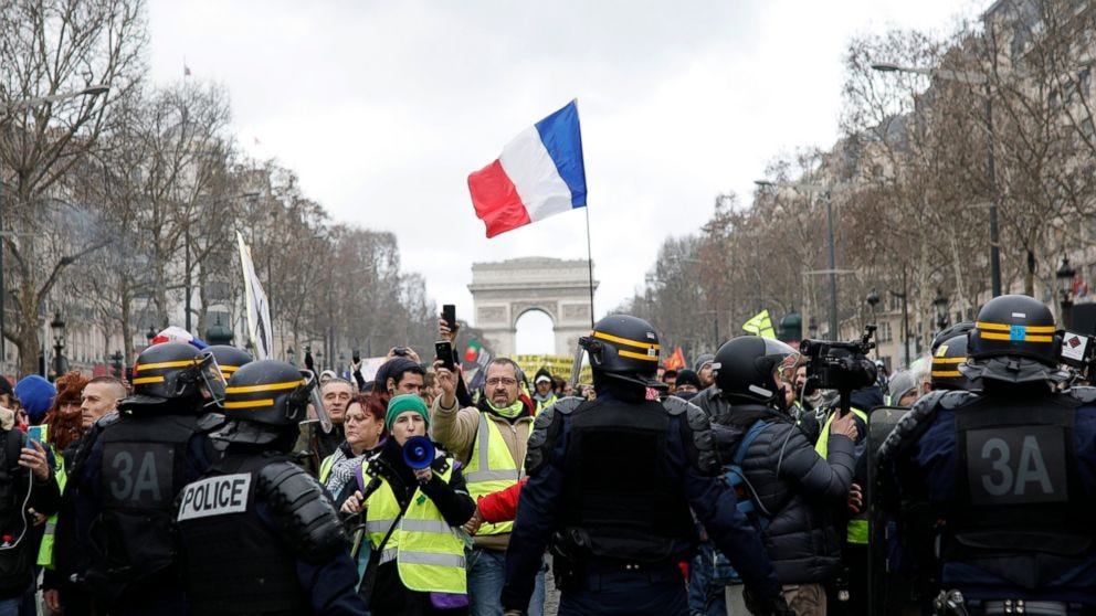 France details yellow vest protests&#39; impact on economy ...