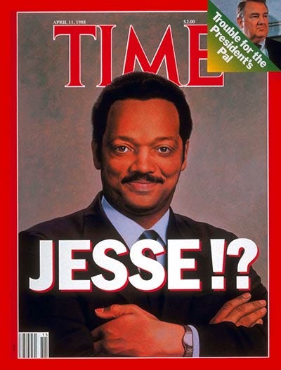TIME Magazine Cover: Jessie Jackson - Apr. 11, 1988 - Civil Rights