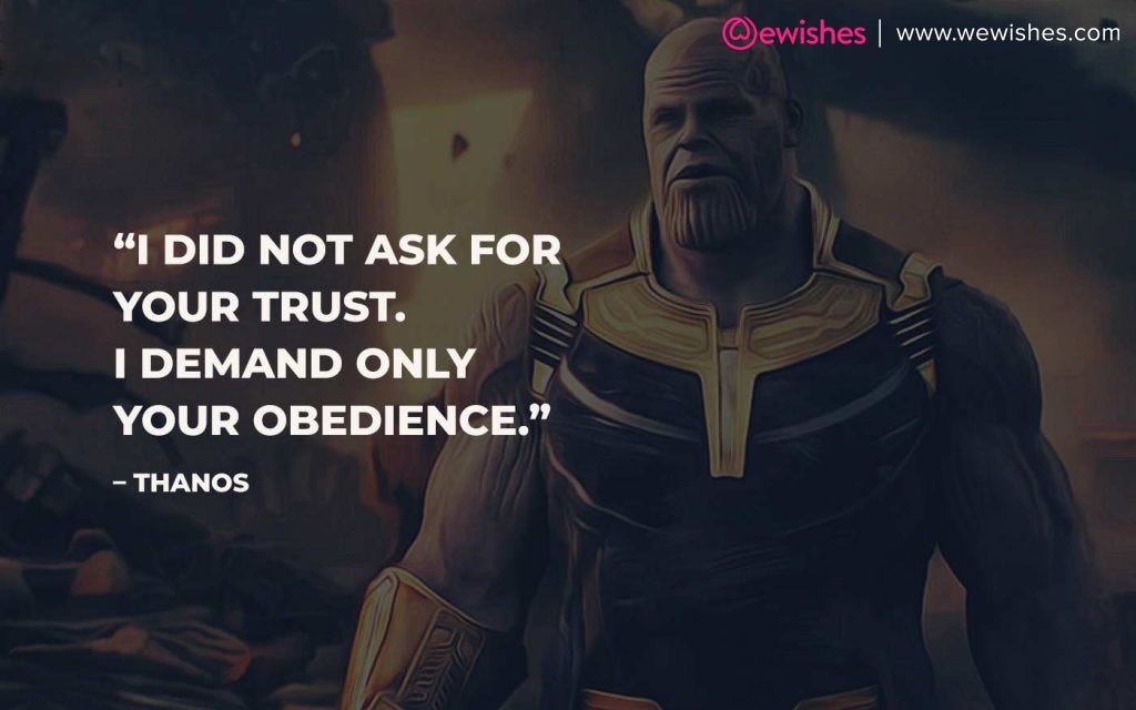 Best Thanos Quotes That Will Make You Unstoppable | We Wishes