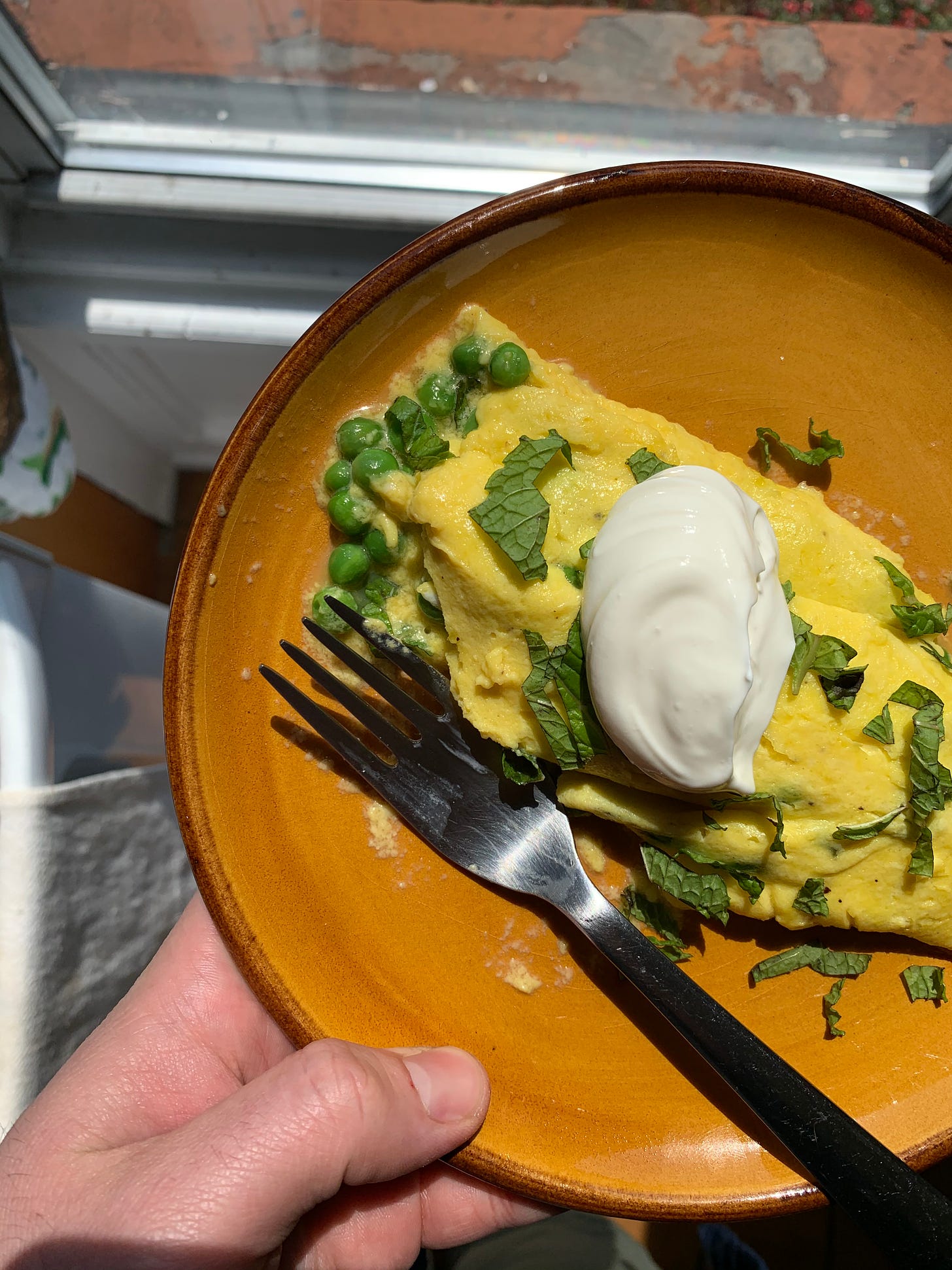 pea omelet
