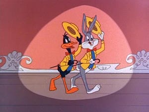 Bugs Bunny and Daffy Duck are some of the char...
