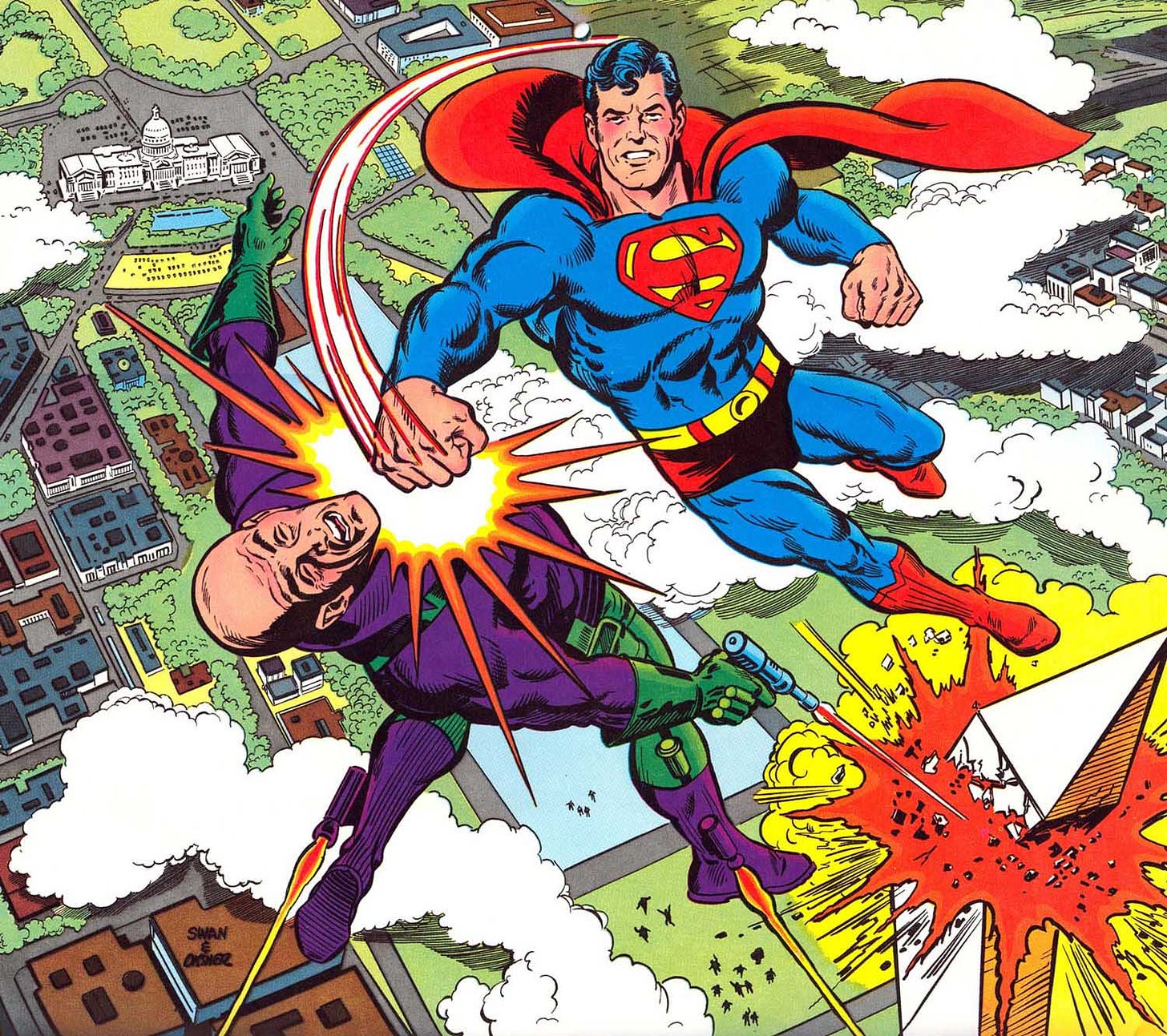 Superman vs Lex Luthor | DReager1.com