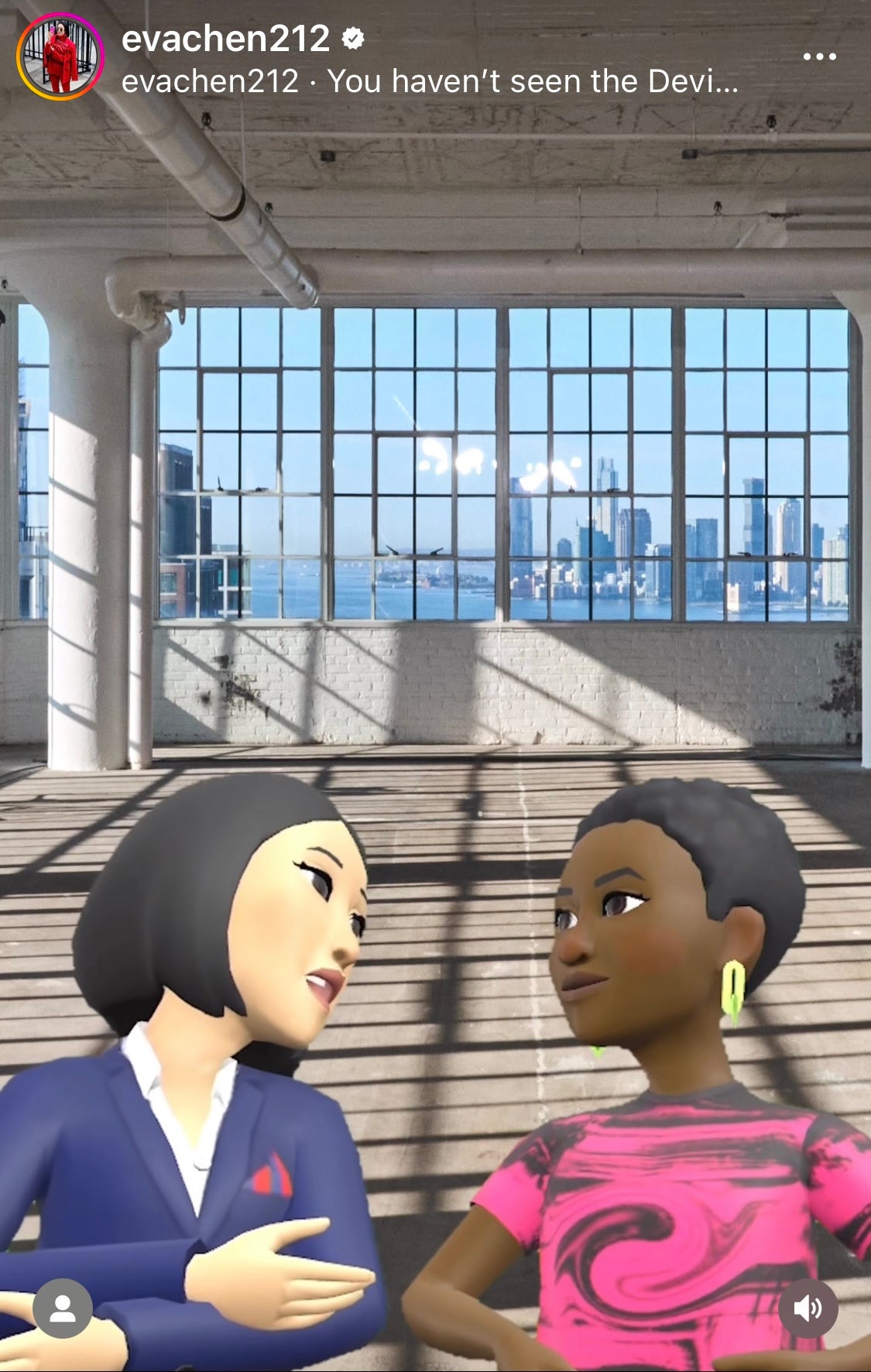 Eva Chen and Gabriella Karefa-Johnson discussing Fall Fashion Trends in the metaverse