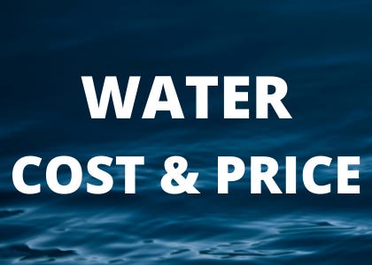 don't waste water podcast price and cost of water