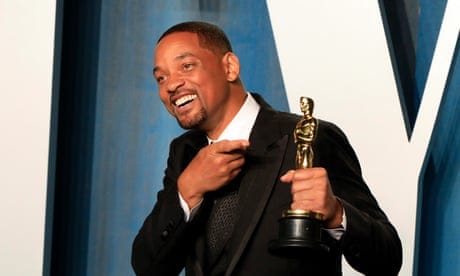 Vanity Fair's Oscar Party - 94th Academy Awards<br>epa09855533 Will Smith attends the 2022 Vanity Fair Oscar Party following the 94th annual Academy Awards ceremony, at the Wallis Annenberg Center for the Performing Arts in Beverly Hills, California, USA, 27 March 2022. The Oscars are presented for outstanding individual or collective efforts in filmmaking in 24 categories. EPA/NINA PROMMER