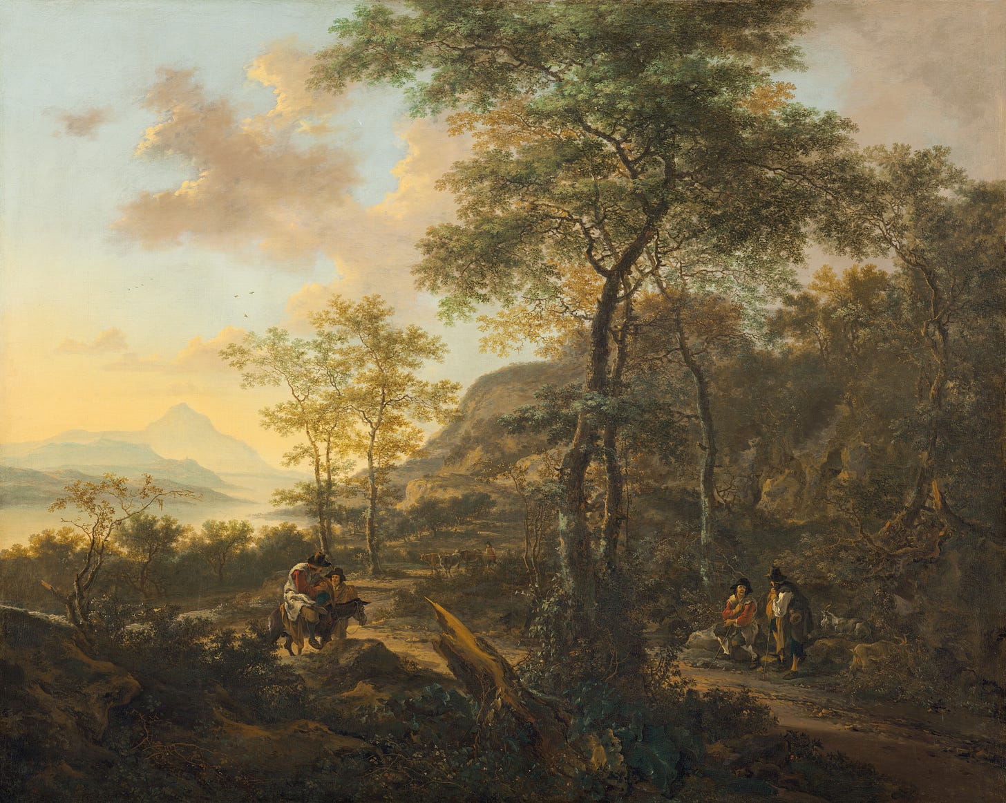 An Italianate Evening Landscape, c. 1650 by Jan Both