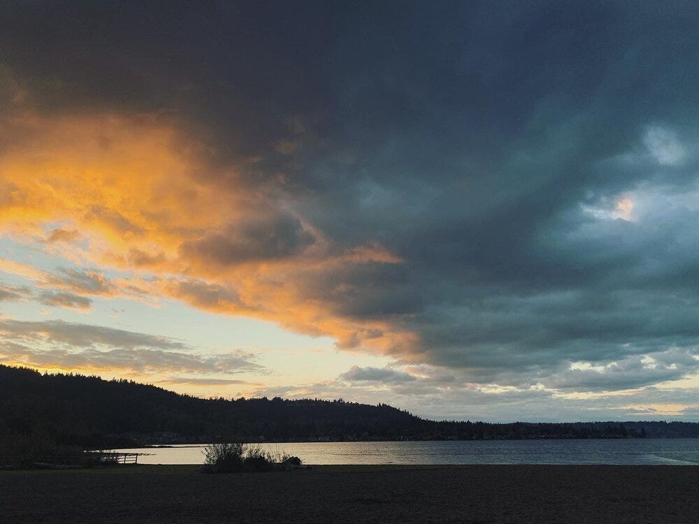 Photo by Sarah Salcedo, Sunset at Lake Sammamish