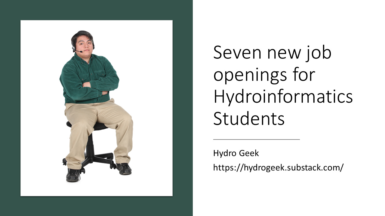 New hydroinformatics jobs