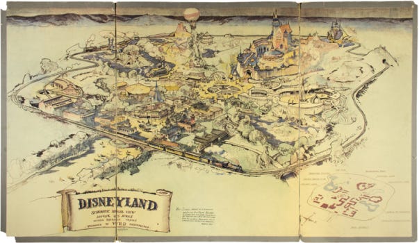Walt Disney's original map of Disneyland sells for $700,000 at auction –  Orange County Register