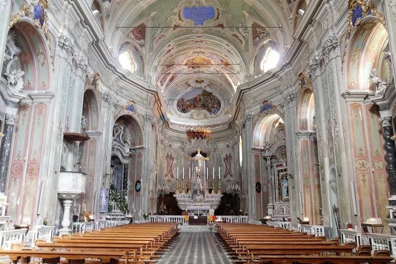 CERVO : La chiesa di San Giovanni Battista