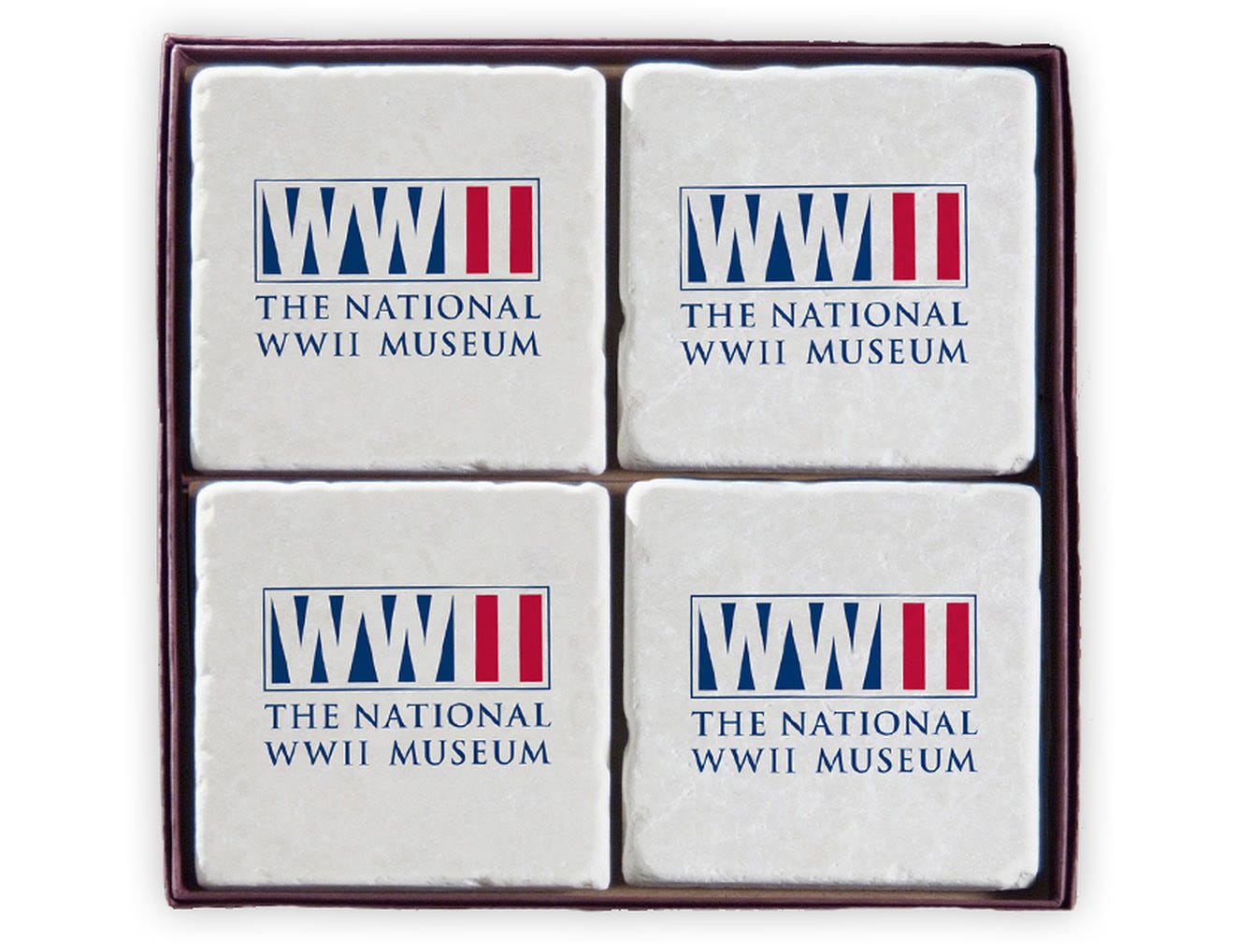 The National WWII Museum Logo Marble Coasters