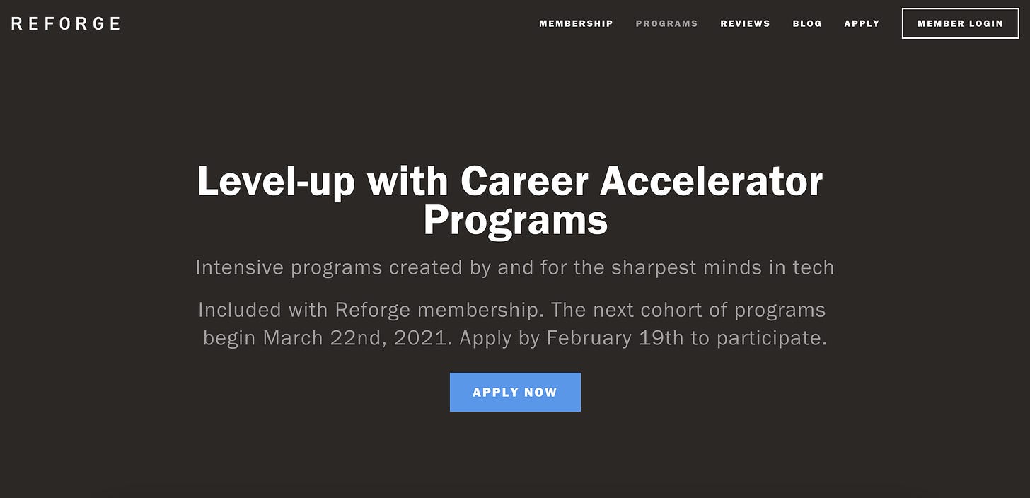 Learn Growth – Reforge Programs