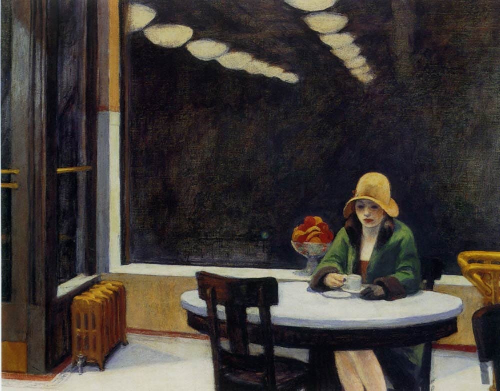 Image result for edward hopper alone automat