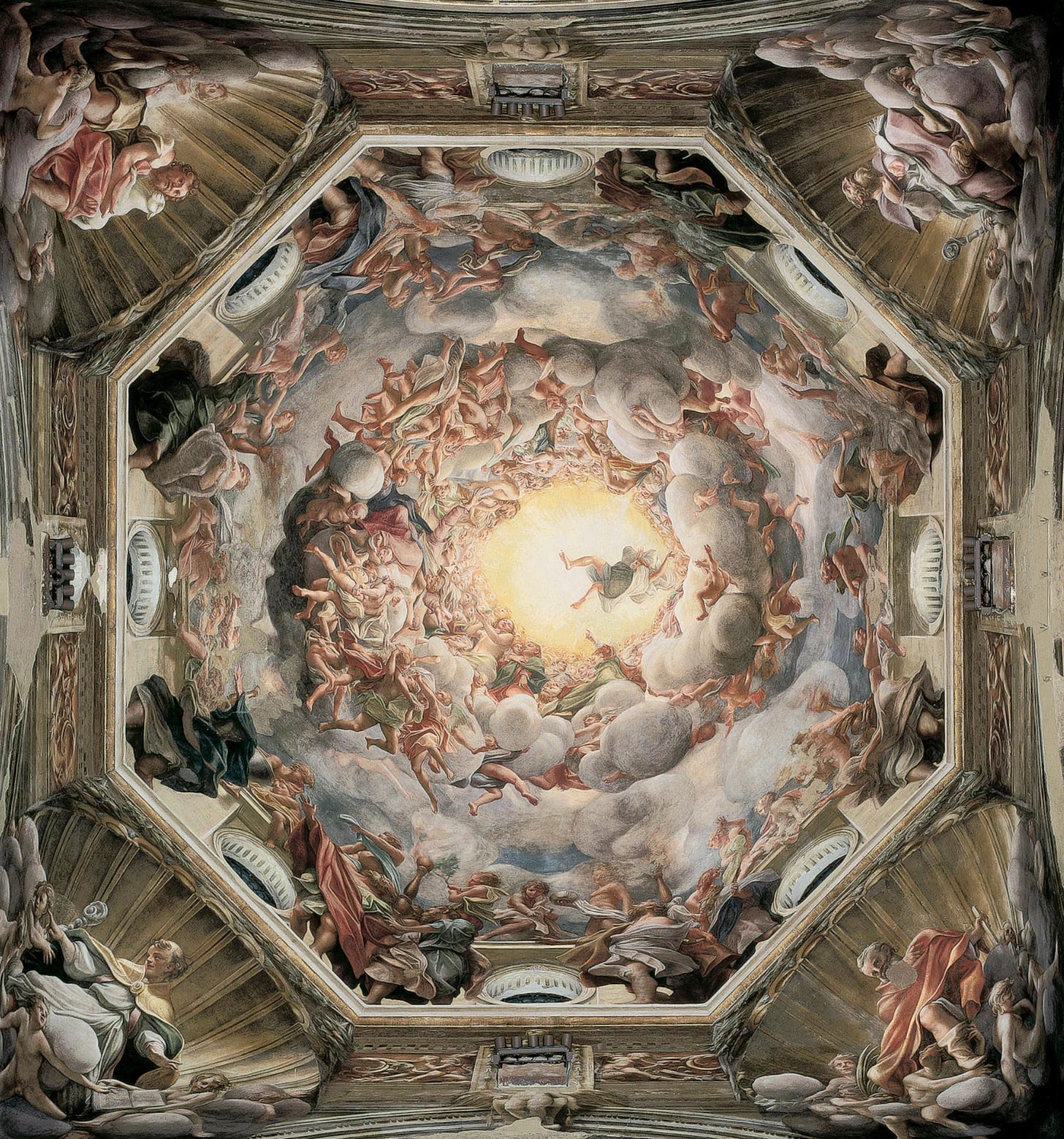 Assumption of the Virgin, by Correggio, 1526–1530. Fresco, 35′ 1″ × 37′  11″. Parma Cathedral,… | Arte del renacimiento, Arte renacentista pintura,  Arte renacentista