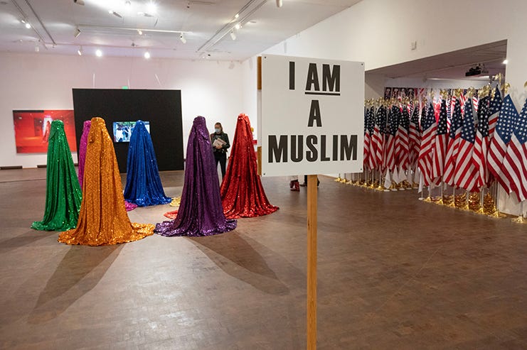 Anida Yoeu Ali's "The Red Chador: Genesis I" confronts visibility and  invisibility at the Western Gallery - International Examiner