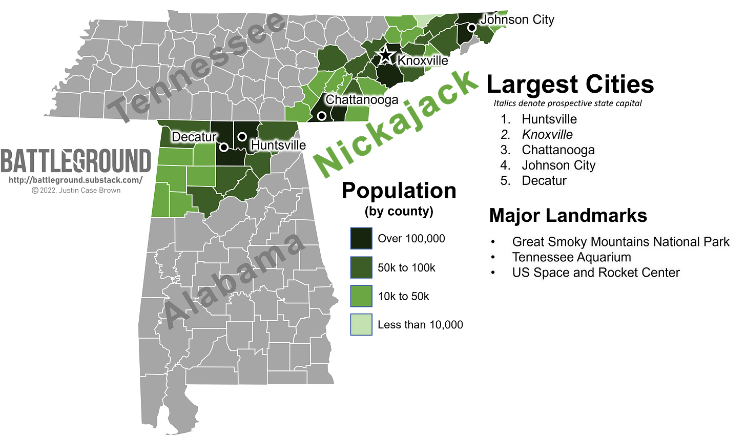 Nickajack Map