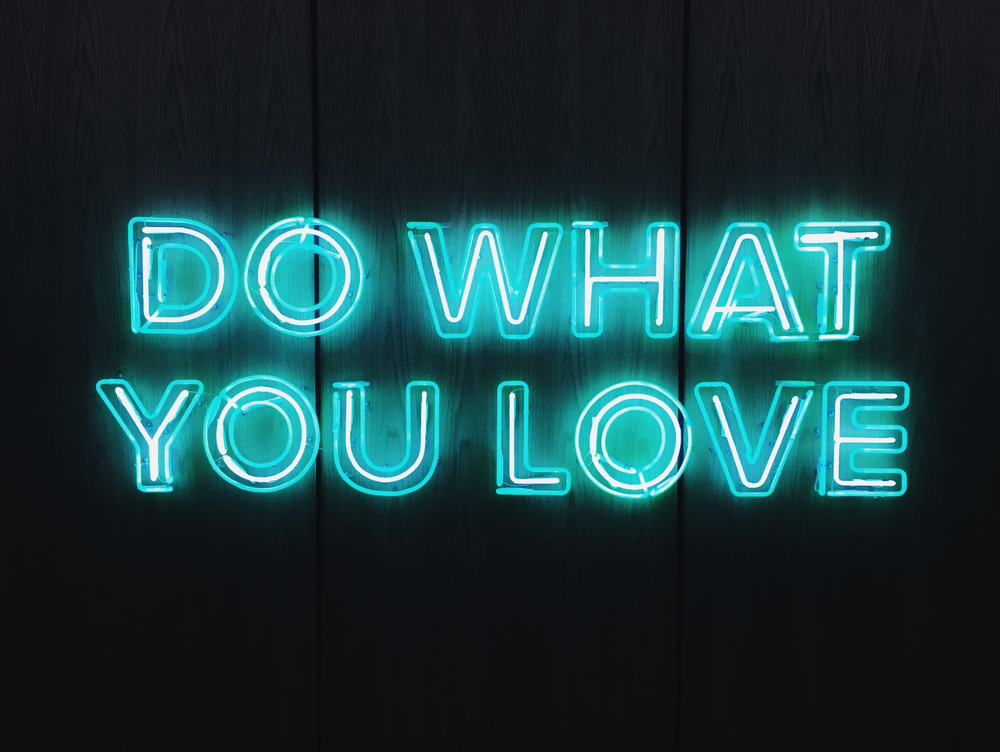 Do what you love neon sign 