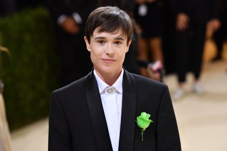Elliot Page&#39;s Met Gala Suit Featured a Green Carnation—Here&#39;s What That  Means