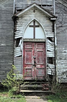 This contains an image of: Abandoned Church
