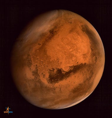 Mars Full Disk Image taken by MOM (Mangalyaan)