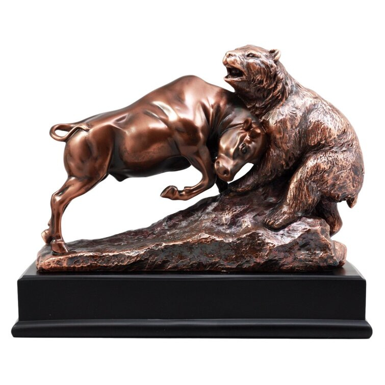 Wall Street Bull Bear Statue