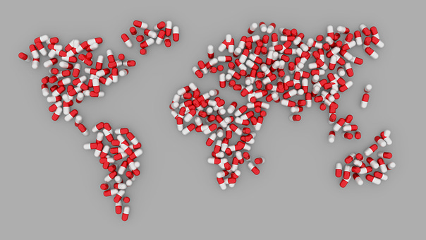 World, Map, Pill, Earth, Healthcare