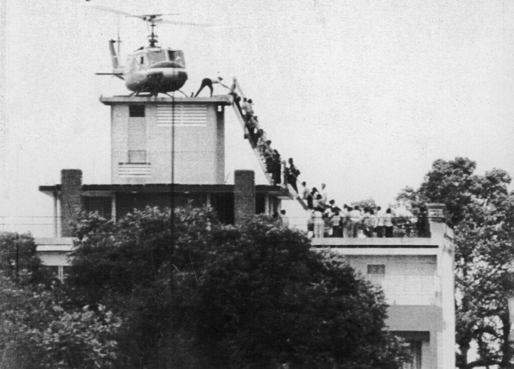 The last helicopter out of Saigon.