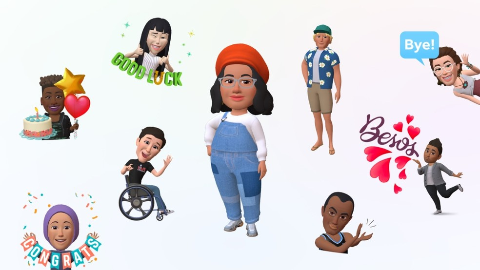 Novos avatares 3D da Meta, ex-Facebook, estarão disponíveis também no Instagram Stories — Foto: Divulgação/Meta