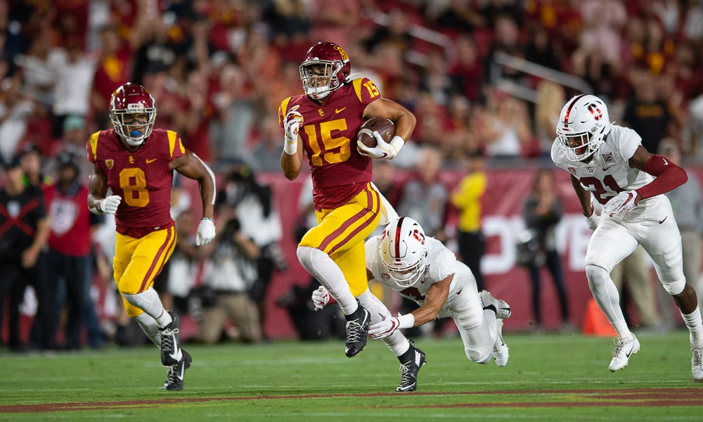 Blurring position lines makes Drake London a clear threat in the USC offense