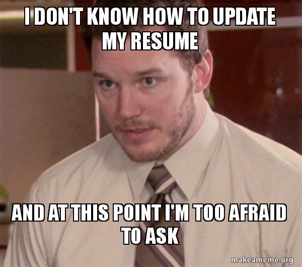 resume meme