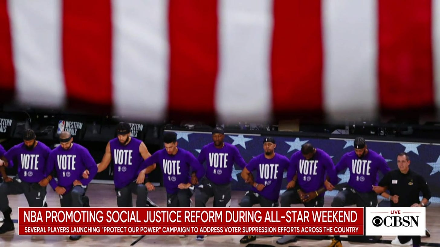 NBA players promote social justice reform