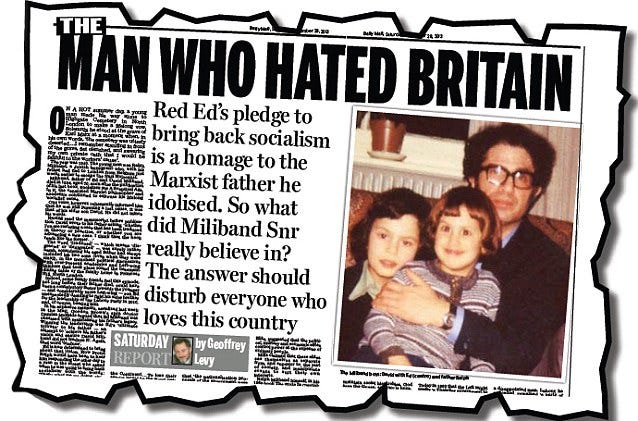 On Saturday, the Daily Mail chose to publish an article about him under the banner headline 'The Man Who Hated Britain'