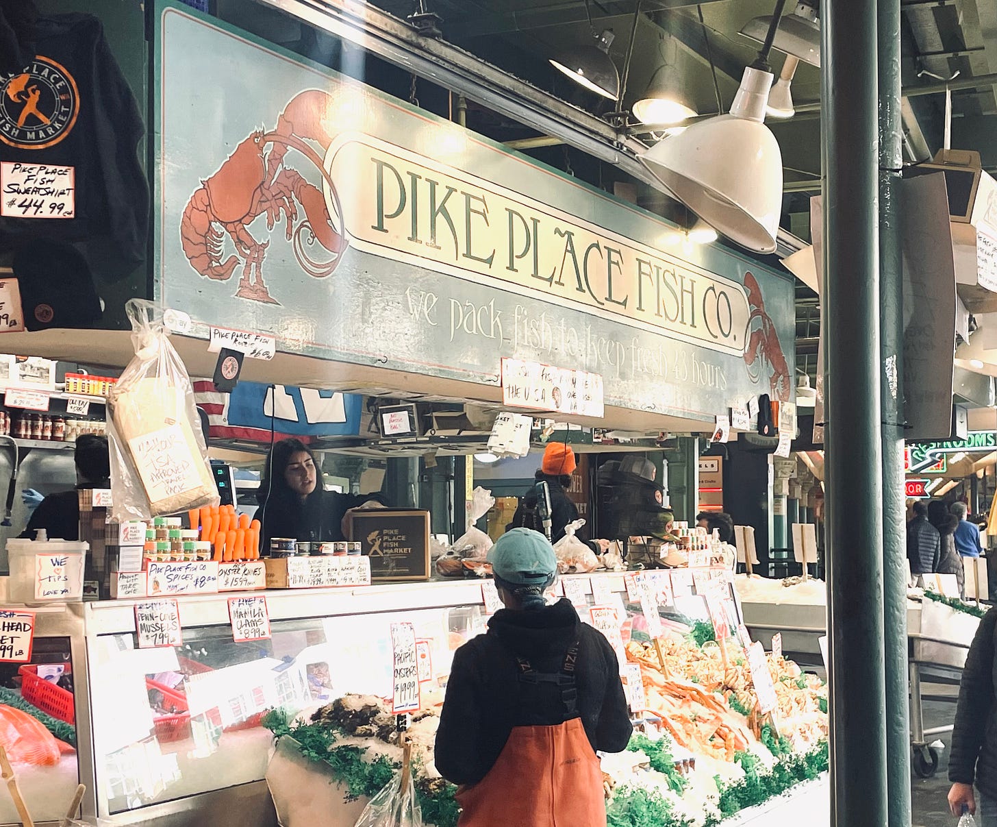 Photo of Pike Place Fish Company market stall