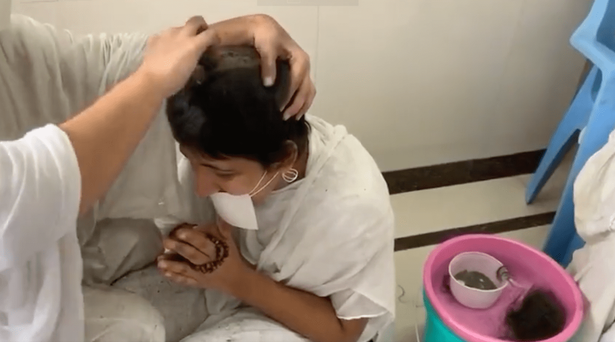 This child had all her hair plucked out in a disturbing religious ritual | Jain hair
