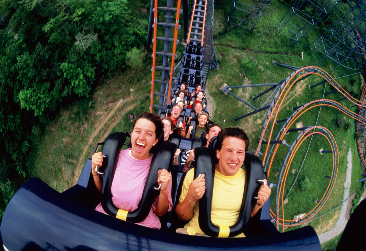 Image result for rollercoaster people