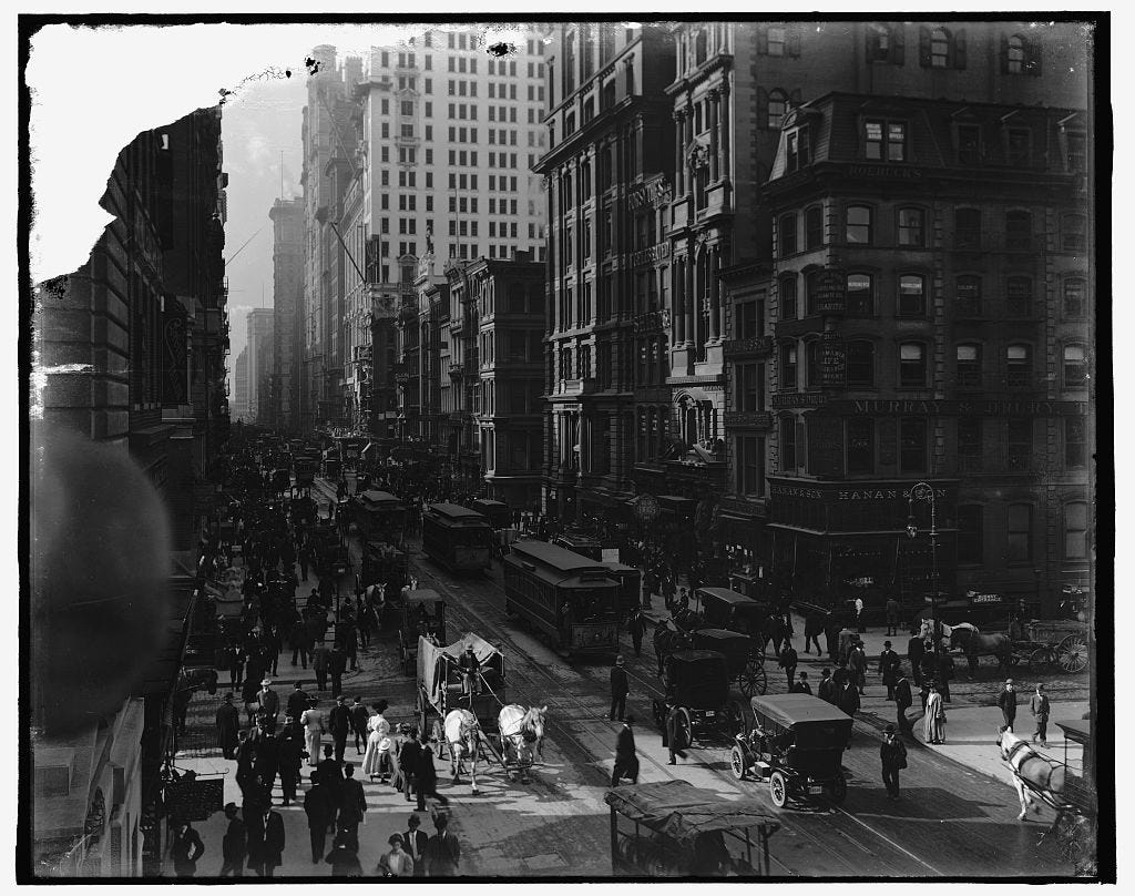 Broadway at Fulton Street, New York, N.Y.] - PICRYL Public Domain Search