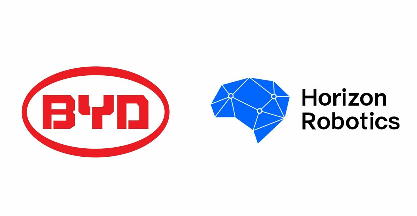 BYD and Horizon Robotics