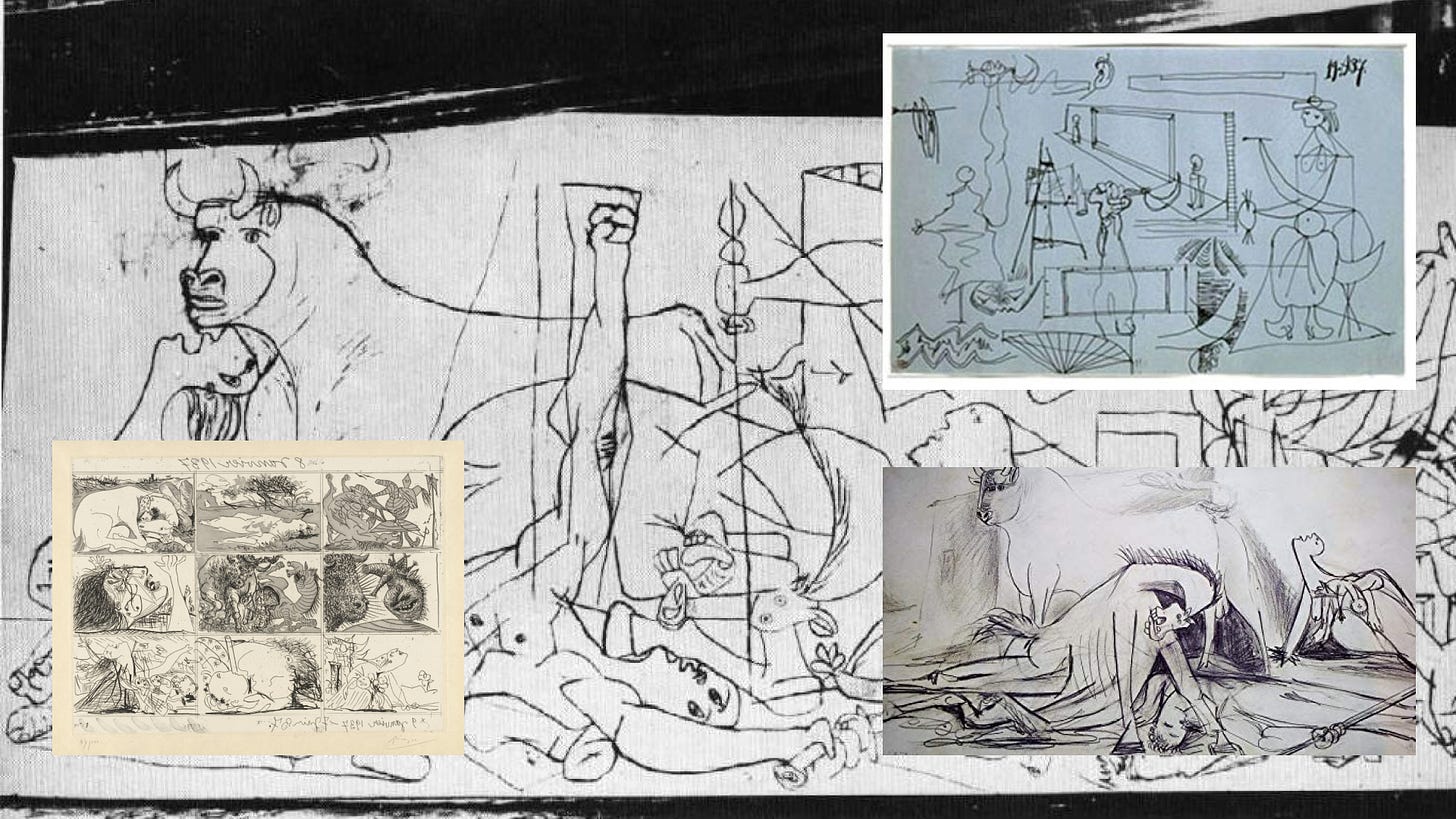Drawings of Guernica